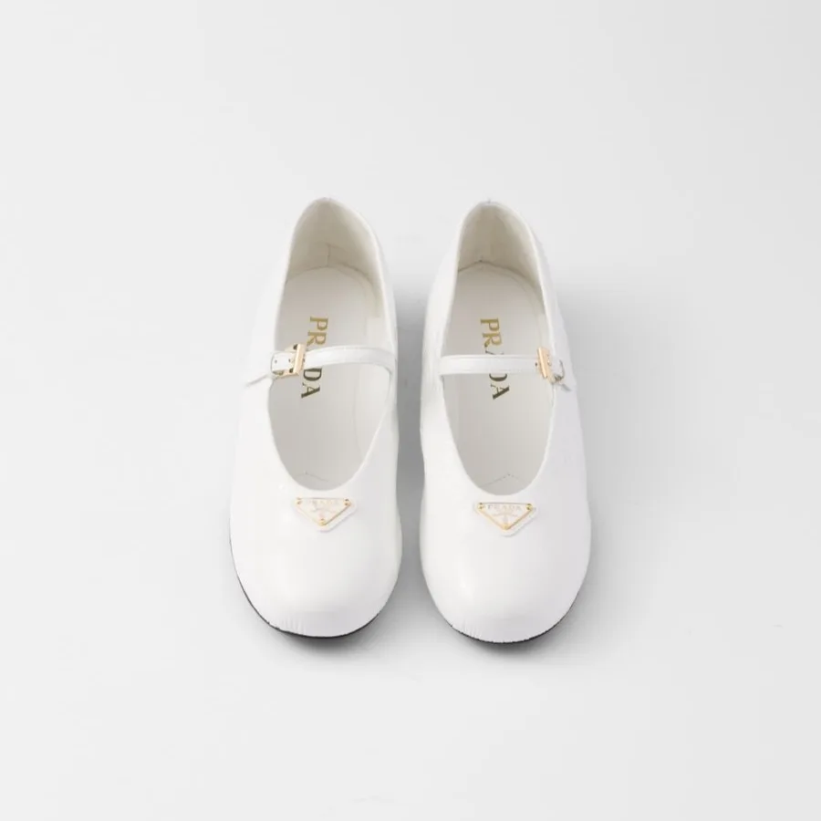 Prada Patent Leather Ballerinas White 1F793N_H27_F0009_F_005 - Image 2