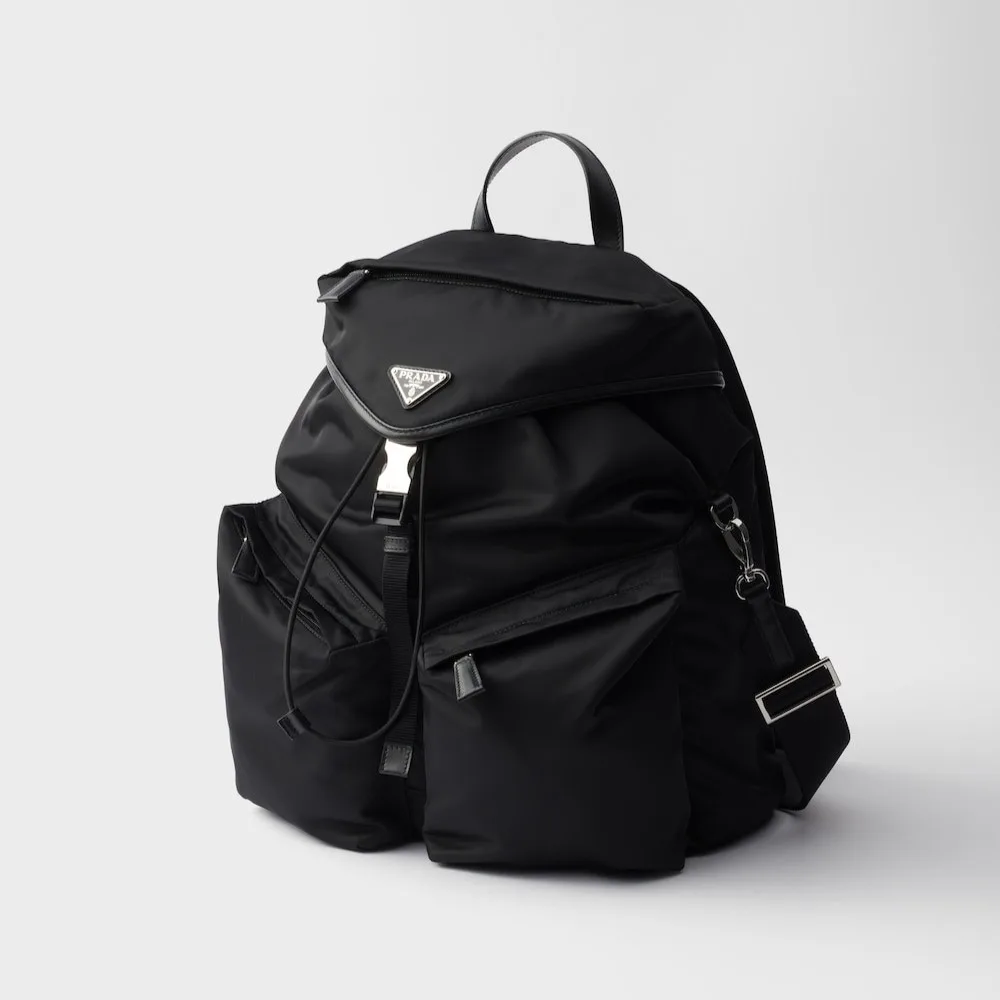 Alternative view of Prada Re-Nylon And Leather Backpack Black / 2VZ108_2DW3_F0002_V_DYO