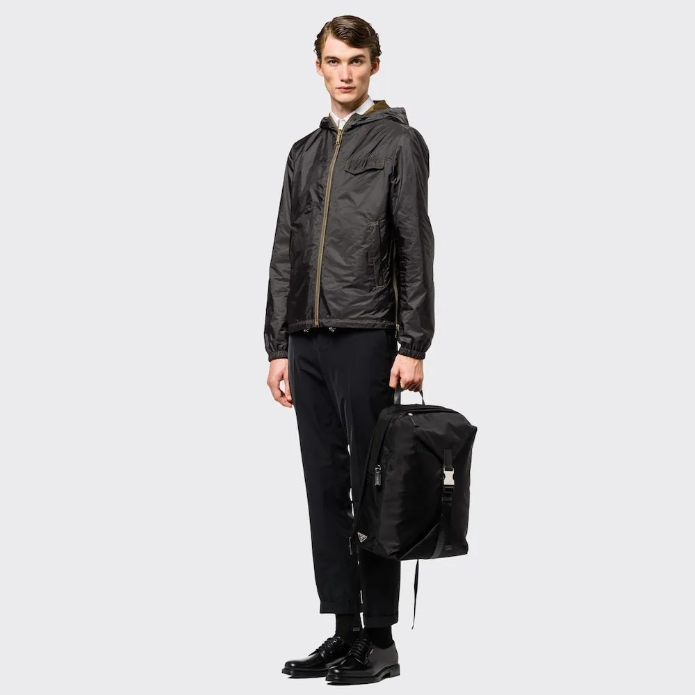 Alternative view of Prada Re-Nylon And Leather Backpack Black / 2VZ028_2DMG_F0002_V_OOO