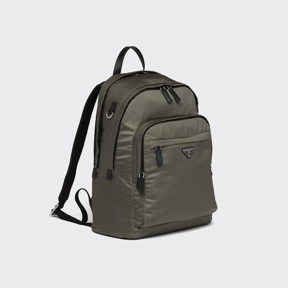Prada Re-Nylon And Leather Backpack Forest Green / 2VZ048_2DMG_F0414_V_OOO - Image 4