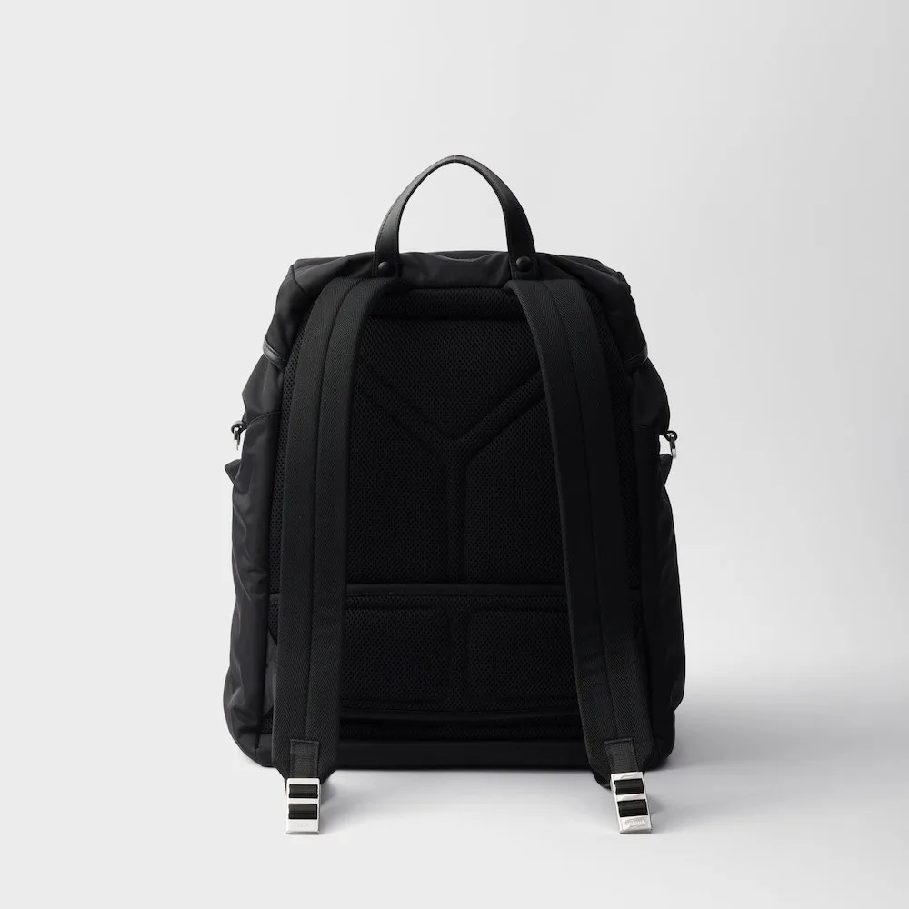 Prada Re-Nylon And Leather Backpack Black / 2VZ108_2DW3_F0002_V_DYO - Image 3