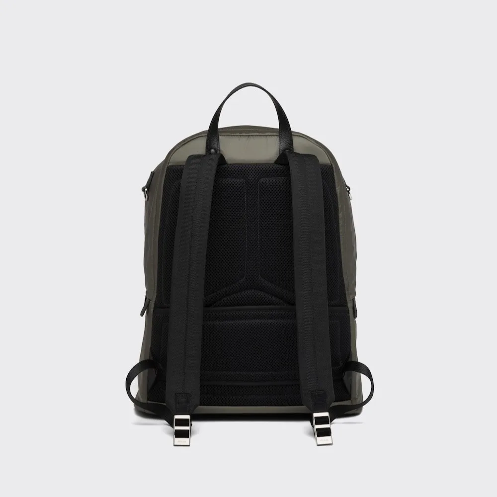 Prada Re-Nylon And Leather Backpack Forest Green / 2VZ048_2DMG_F0414_V_OOO - Image 5