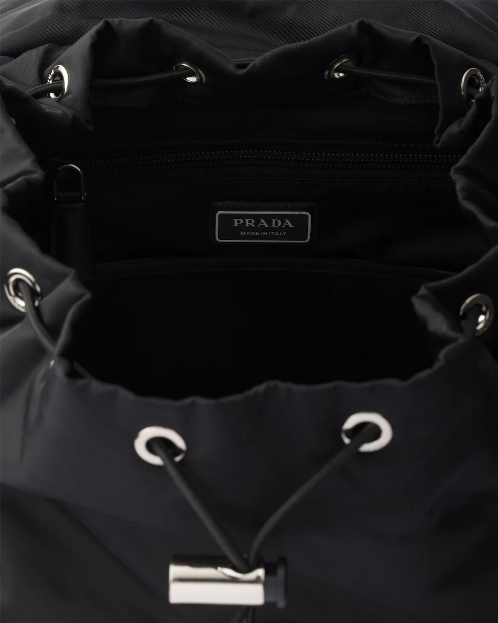 Prada Re-Nylon And Leather Backpack Black / 2VZ108_2DW3_F0002_V_DYO - Image 4