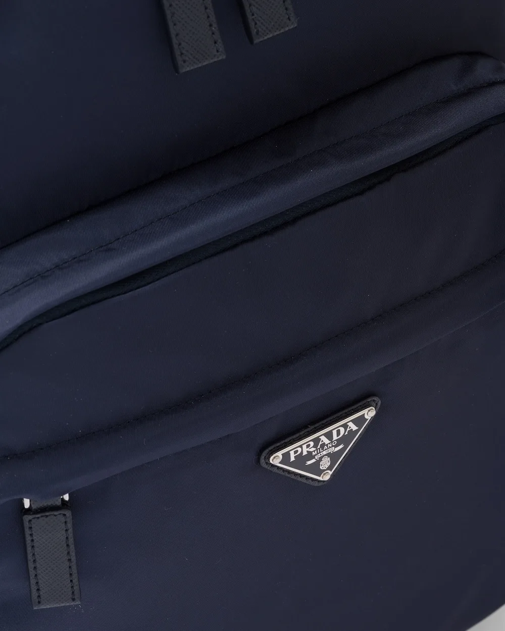Prada Re-Nylon And Leather Backpack Navy / 2VZ048_2DMG_F0008_V_OOO - Image 7