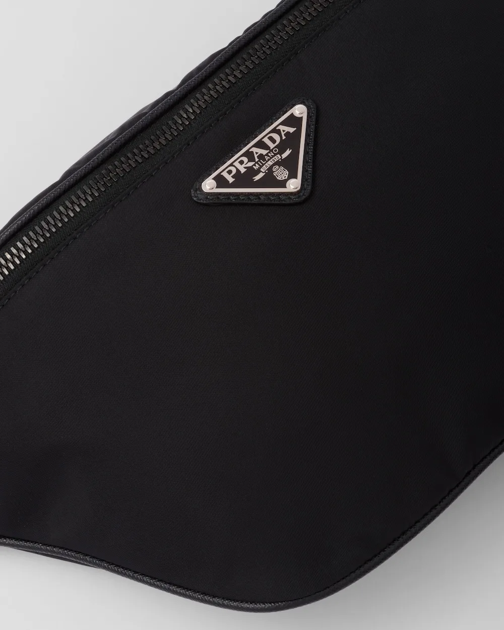 Prada Re-Nylon And Saffiano Leather Belt Bag Black / 2VL033_2DMH_F0002_V_OOM - Image 7