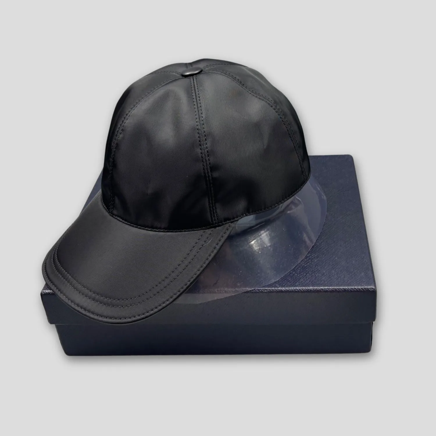 Prada Re-Nylon Baseball Cap Black Prada Cap 2HC274_2DMI_F0002 - Image 3