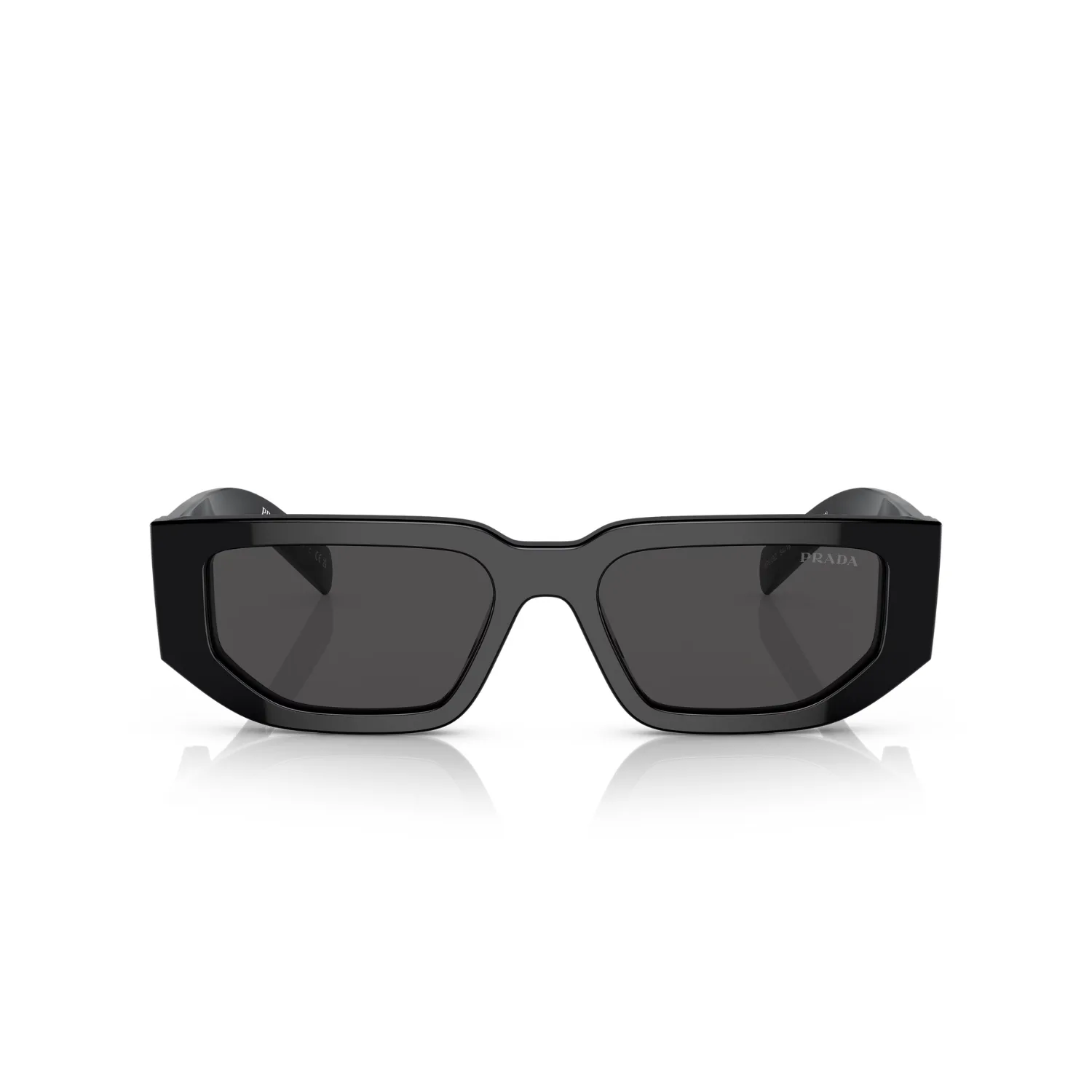 Alternative view of Prada Rectangle-Frame Sunglasses Black PR09ZS 1AB5S0 5418