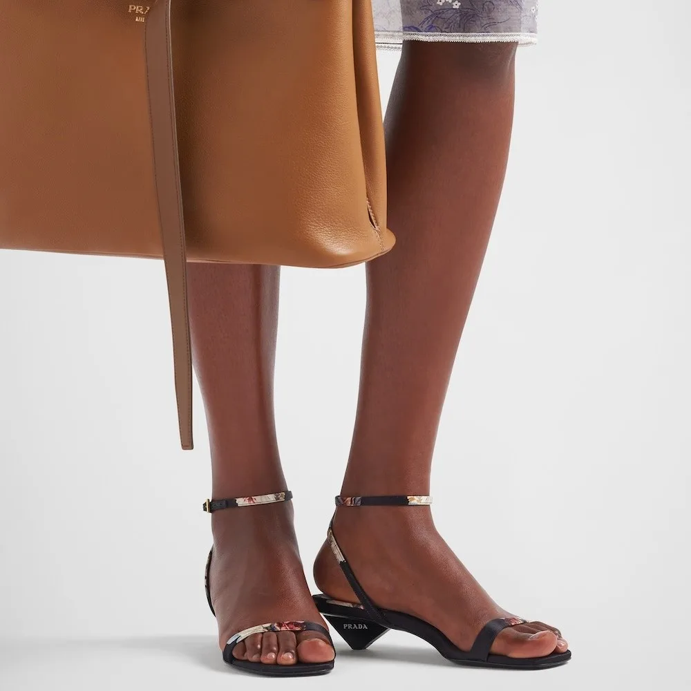 Alternative view of Prada Satin Sandals Black 1X542N_3LPE_F0002_F_035