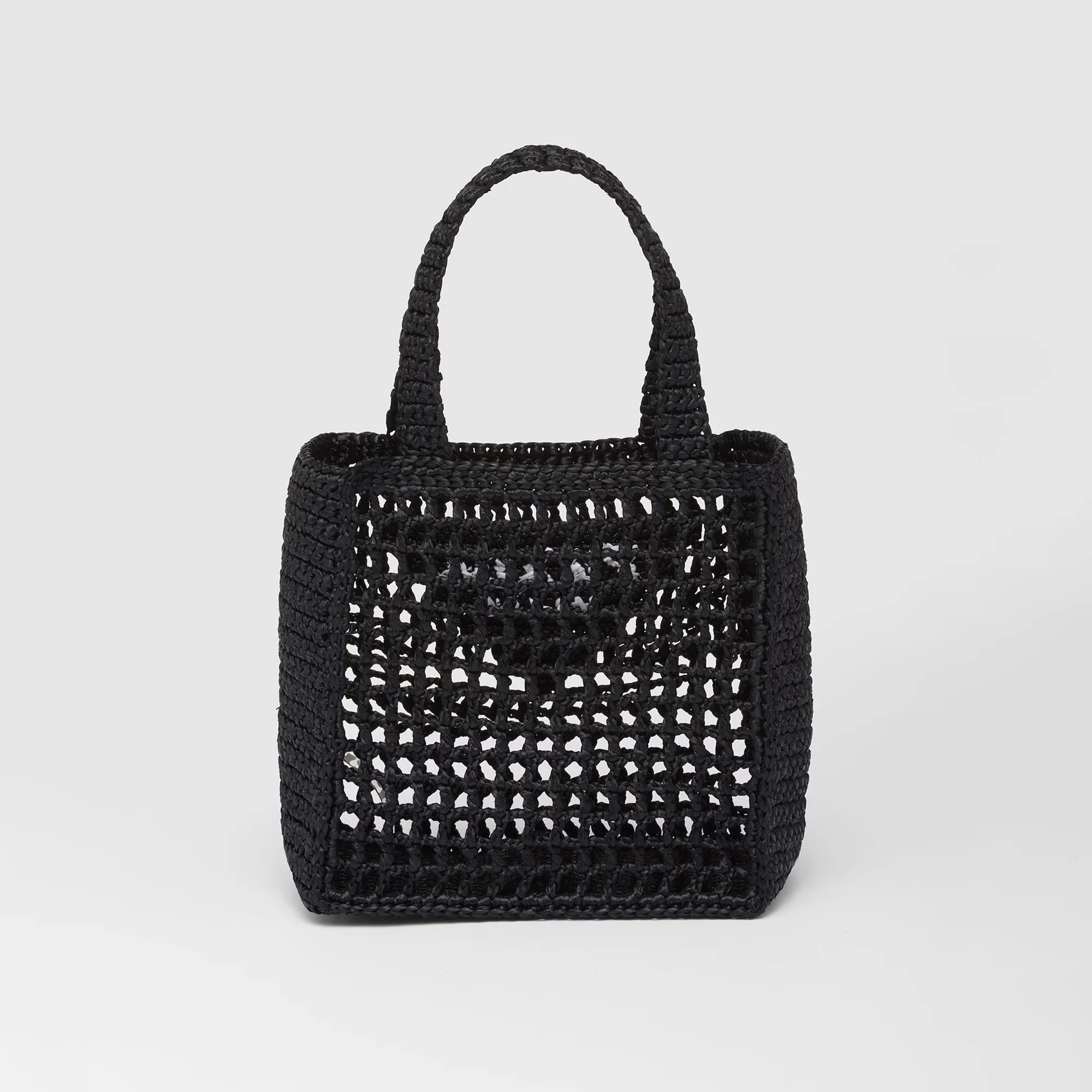 Small Raffia Tote Black / 1BG444_2A2T_F0002_V_OOO - Image 5