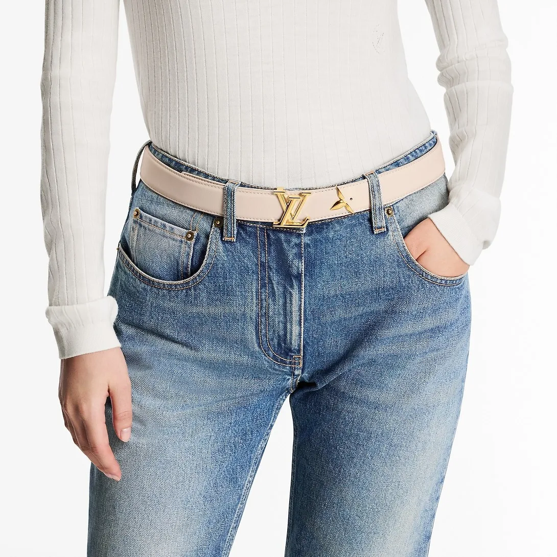Alternative view of Louis Vuitton Pretty LV Reversible Belt Beige