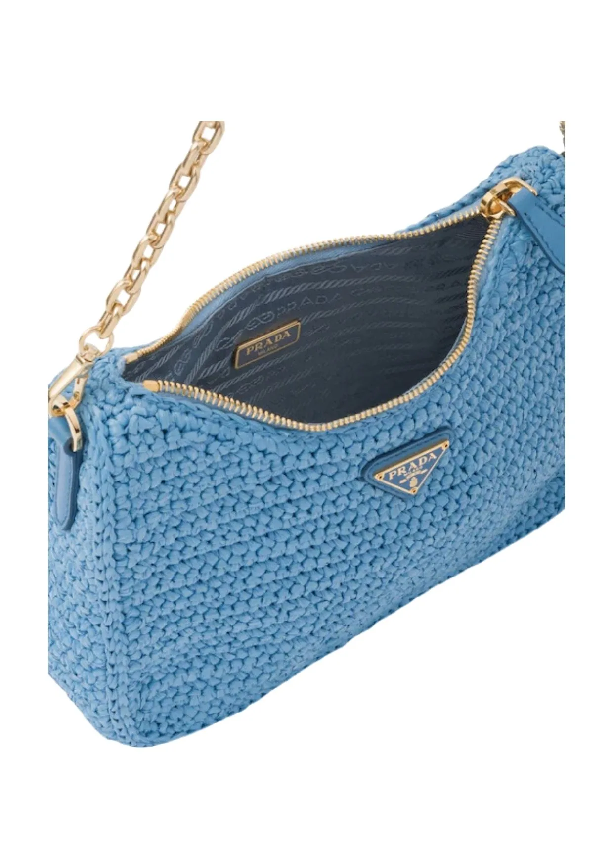 Prada Raffia Tote Bag Citron yellow 1BG393_2A2T_F0322_V_OOO / - Image 4