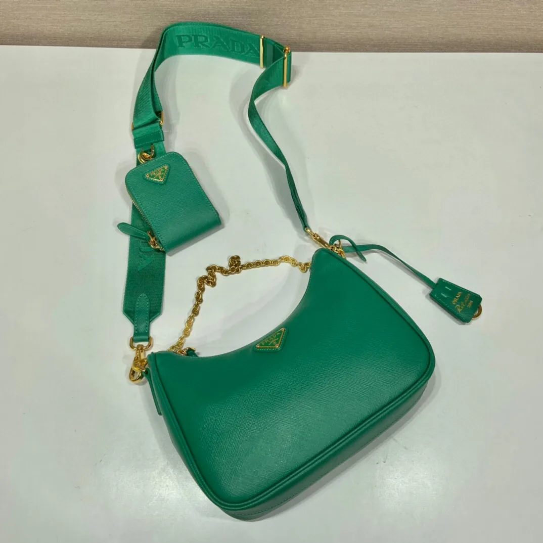 Prada Re- 2005 Saffiano Bag In Green / 1BH204_NZV_F0PCL_V_V2M - Image 3