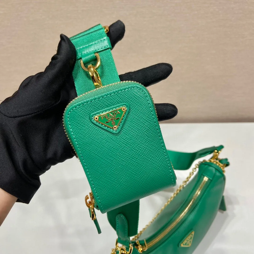 Prada Re- 2005 Saffiano Bag In Green / 1BH204_NZV_F0PCL_V_V2M - Image 7