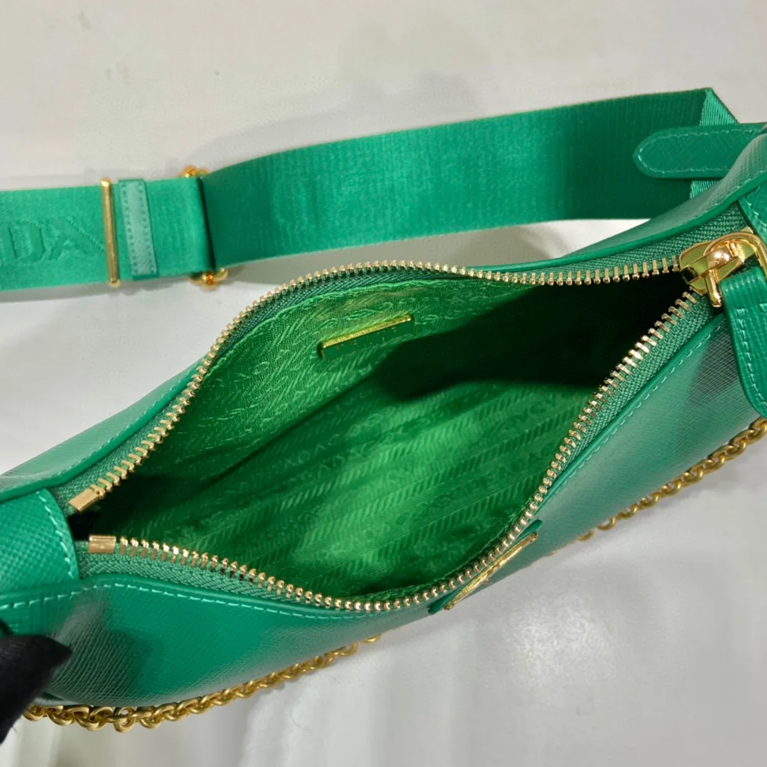 Prada Re- 2005 Saffiano Bag In Green / 1BH204_NZV_F0PCL_V_V2M - Image 8