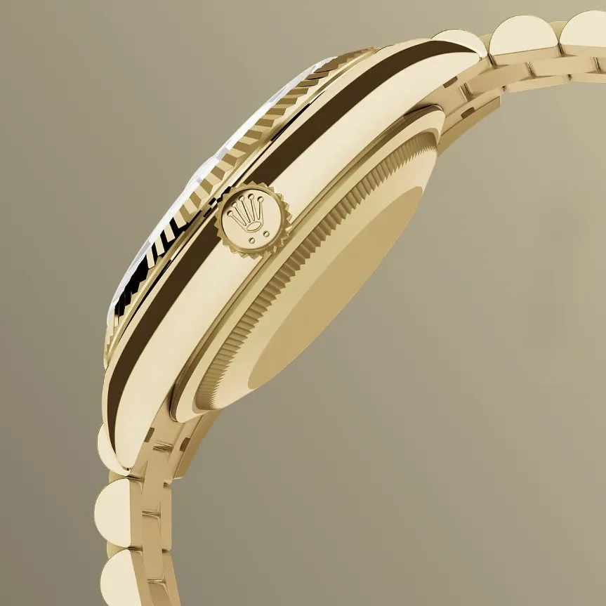 Rolex Day-Date 36 Watch Gold Toned White Pearl Dial -0011 - Image 5