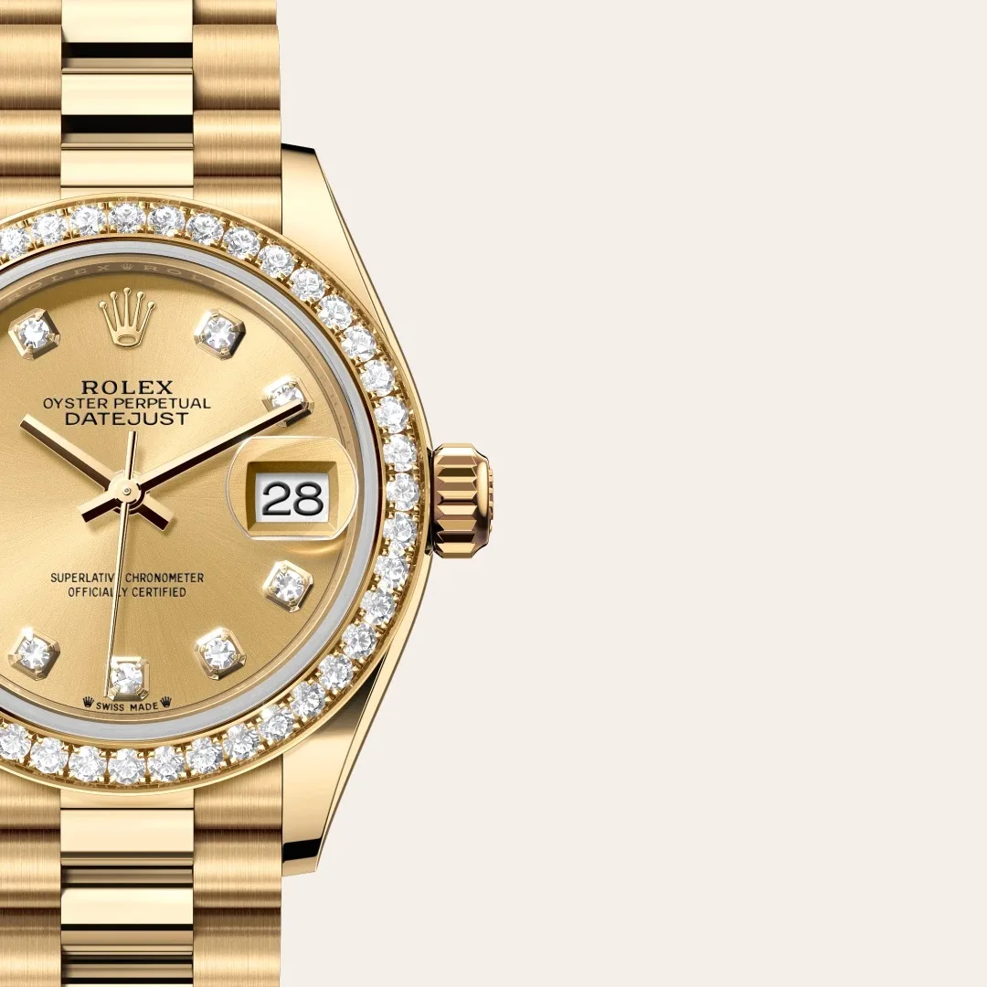 Rolex Lady-Datejust Watch Gold Toned Champagne Dial -0023 - Image 3