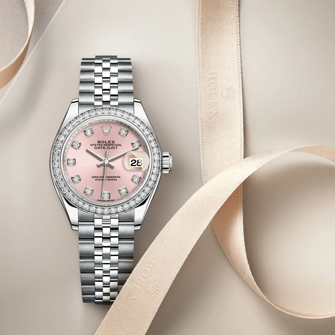 Alternative view of Rolex Lady-Datejust Watch Silver Toned Pink Dial -0003