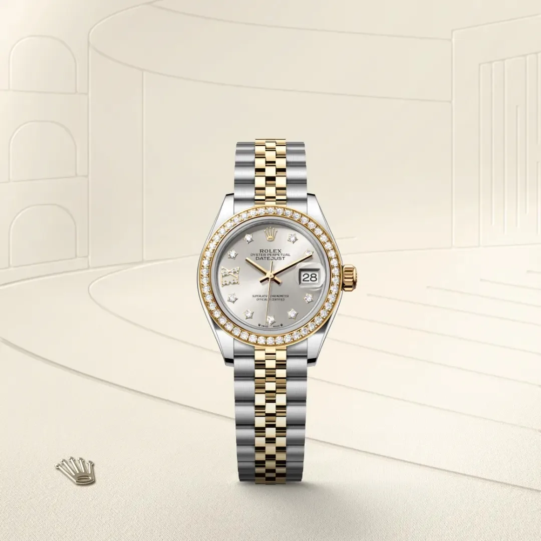 Alternative view of Rolex Lady-Datejust Watch Silver/Gold Toned Silver Dial -0003
