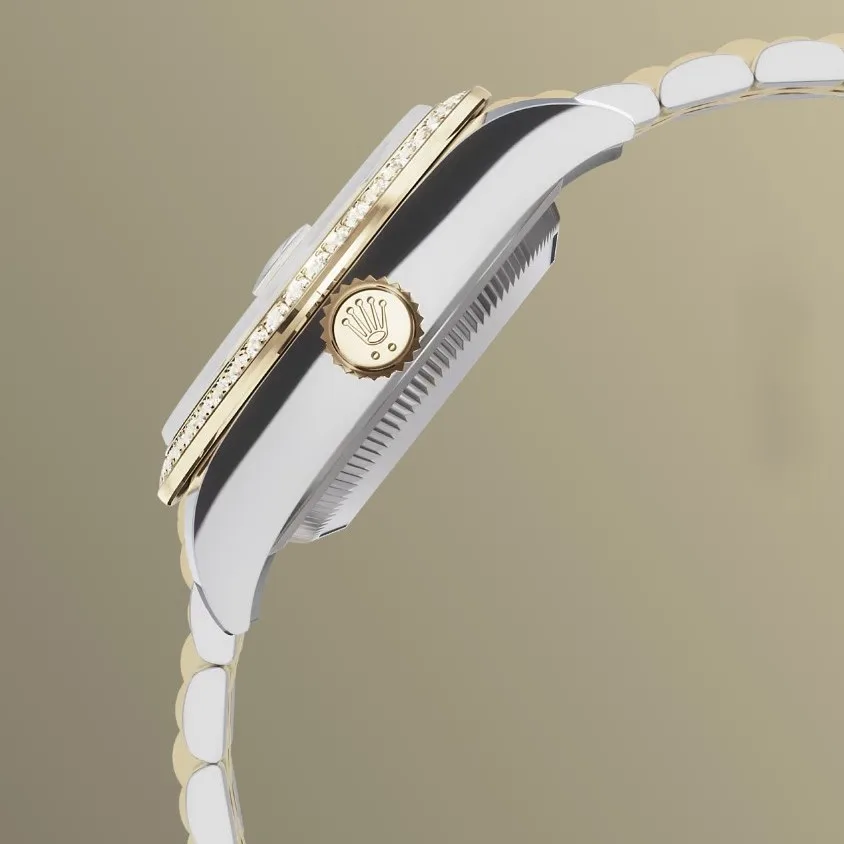 Rolex Lady-Datejust Watch Silver/Gold Toned Silver Dial -0003 - Image 4