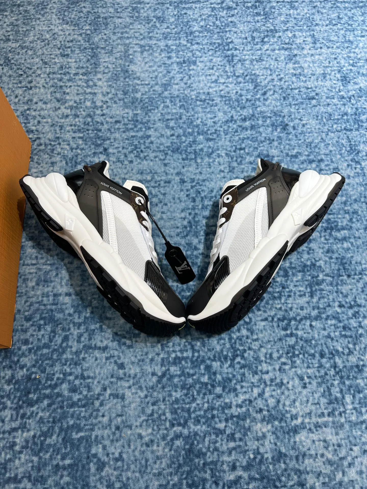 Alternative view of Louis Vuitton Run 55 Sneaker White And Black