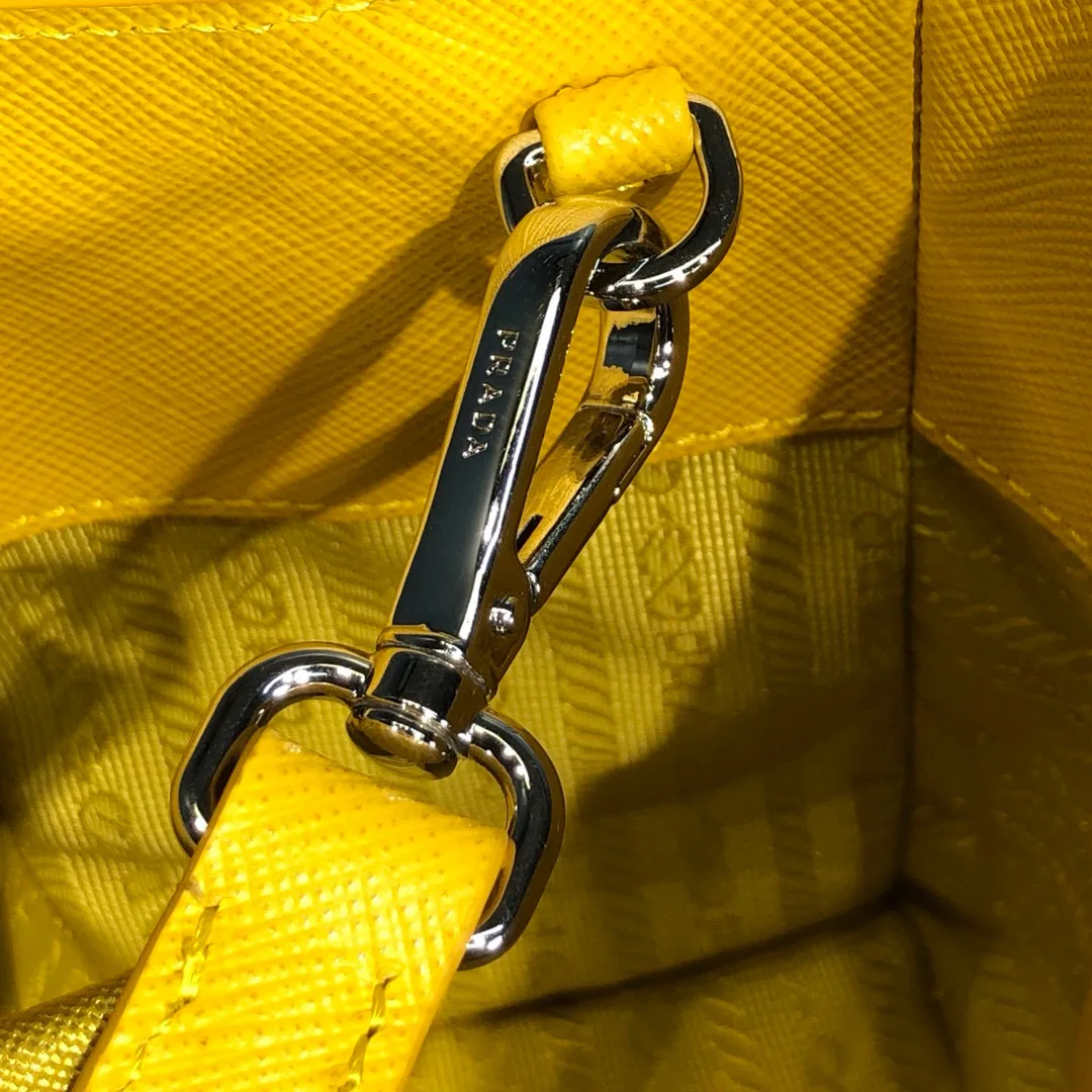 Alternative view of Prada Saffiano Lux Galleria In Yellow /