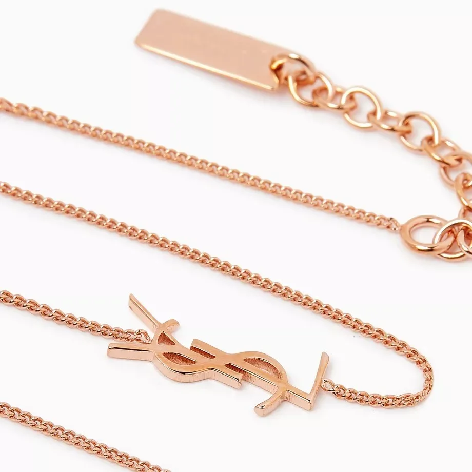 Saint Laurent Cassandre Charm Bracelet Rose Gold - Image 3