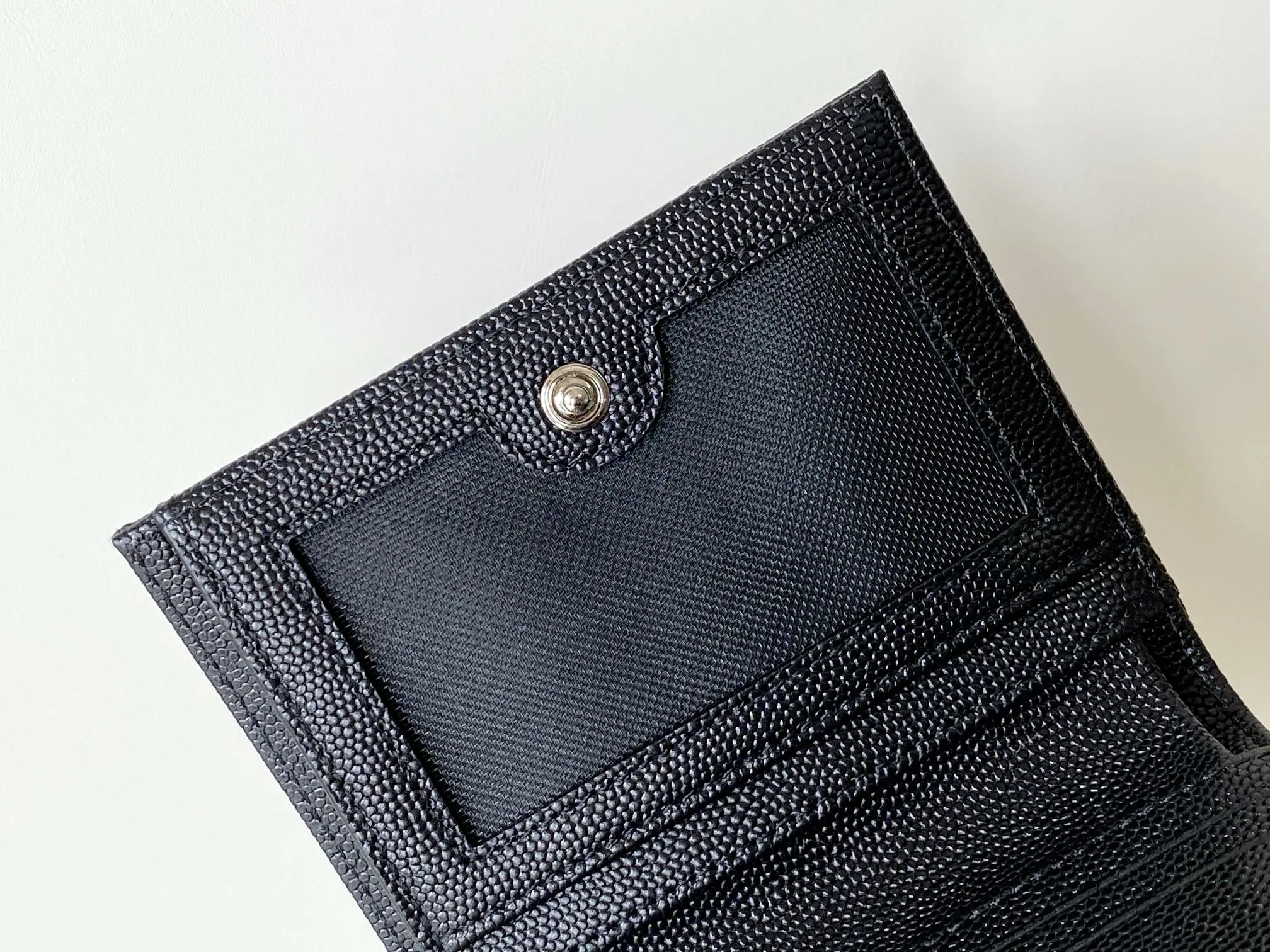 Saint Laurent Cassandre Matelaseé Bi-Fold Wallet Black / YSL - Image 4