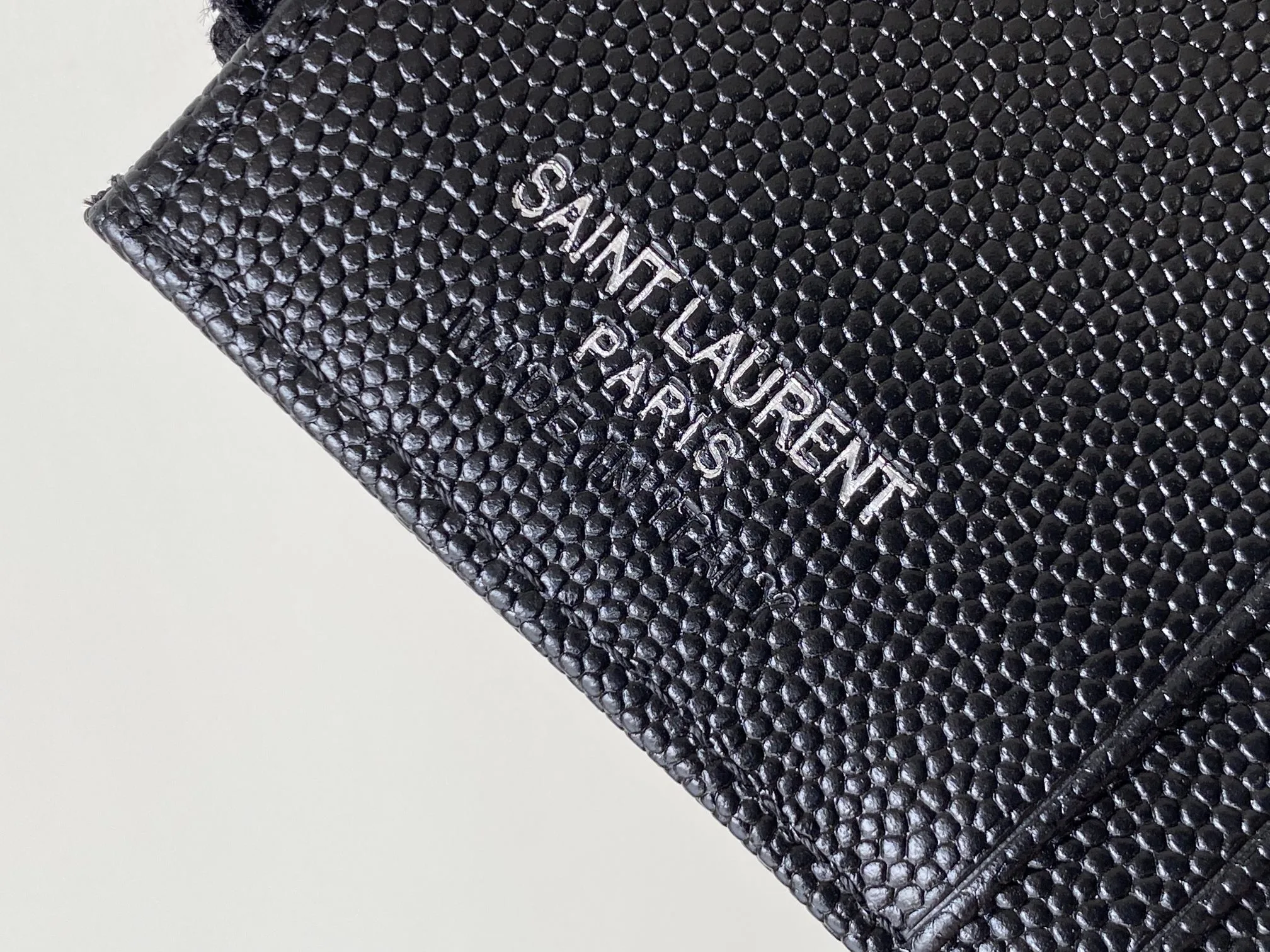 Saint Laurent Cassandre Matelaseé Bi-Fold Wallet Black / YSL - Image 6