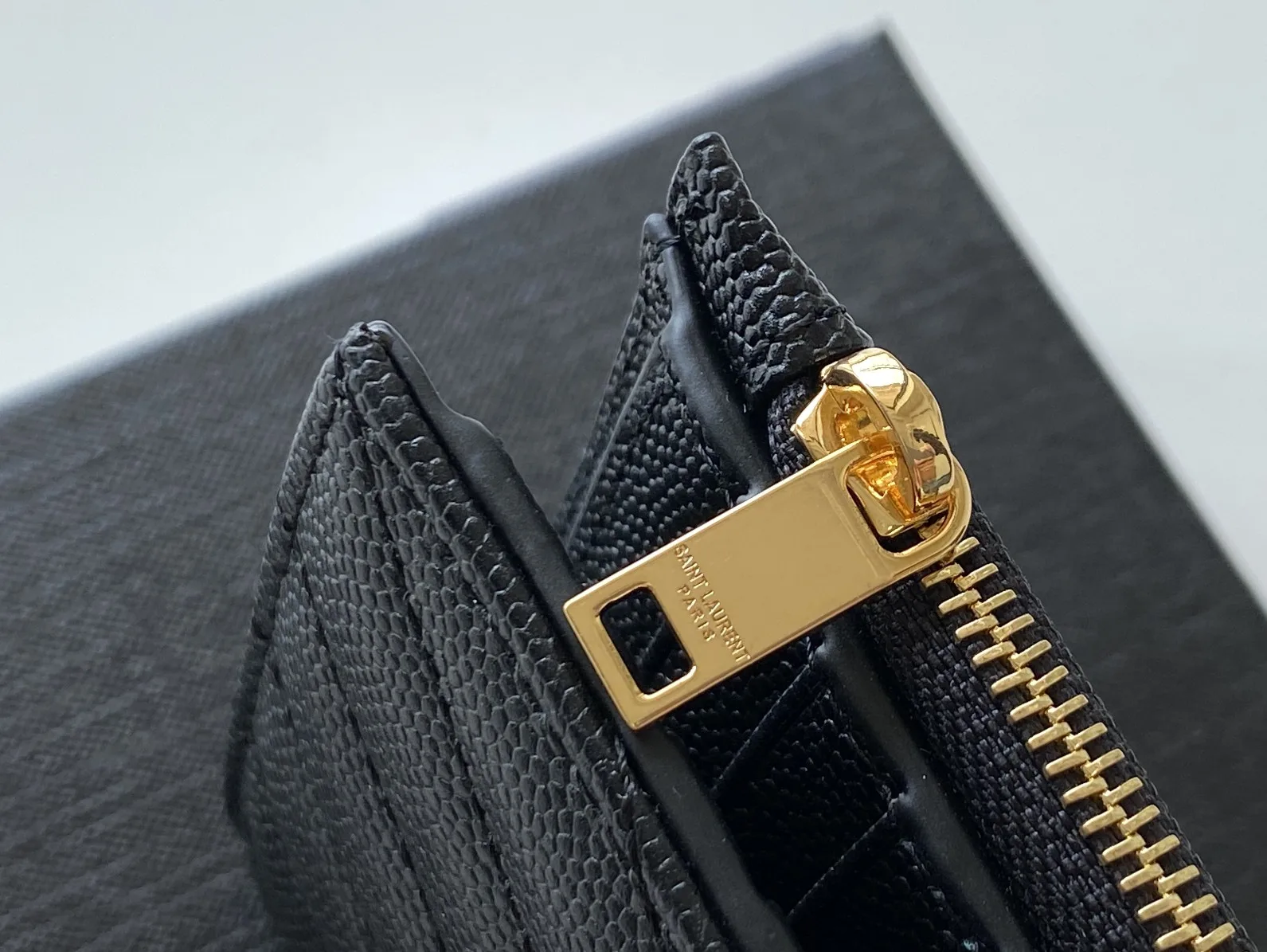 Saint Laurent Cassandre Matelaseé Fragments Bi-Fold Wallet Black / YSL - Image 5