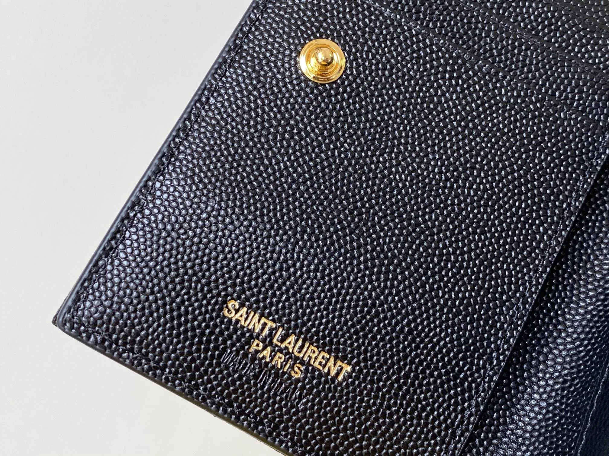 Saint Laurent Cassandre Matelaseé Fragments Bi-Fold Wallet Black / YSL - Image 6