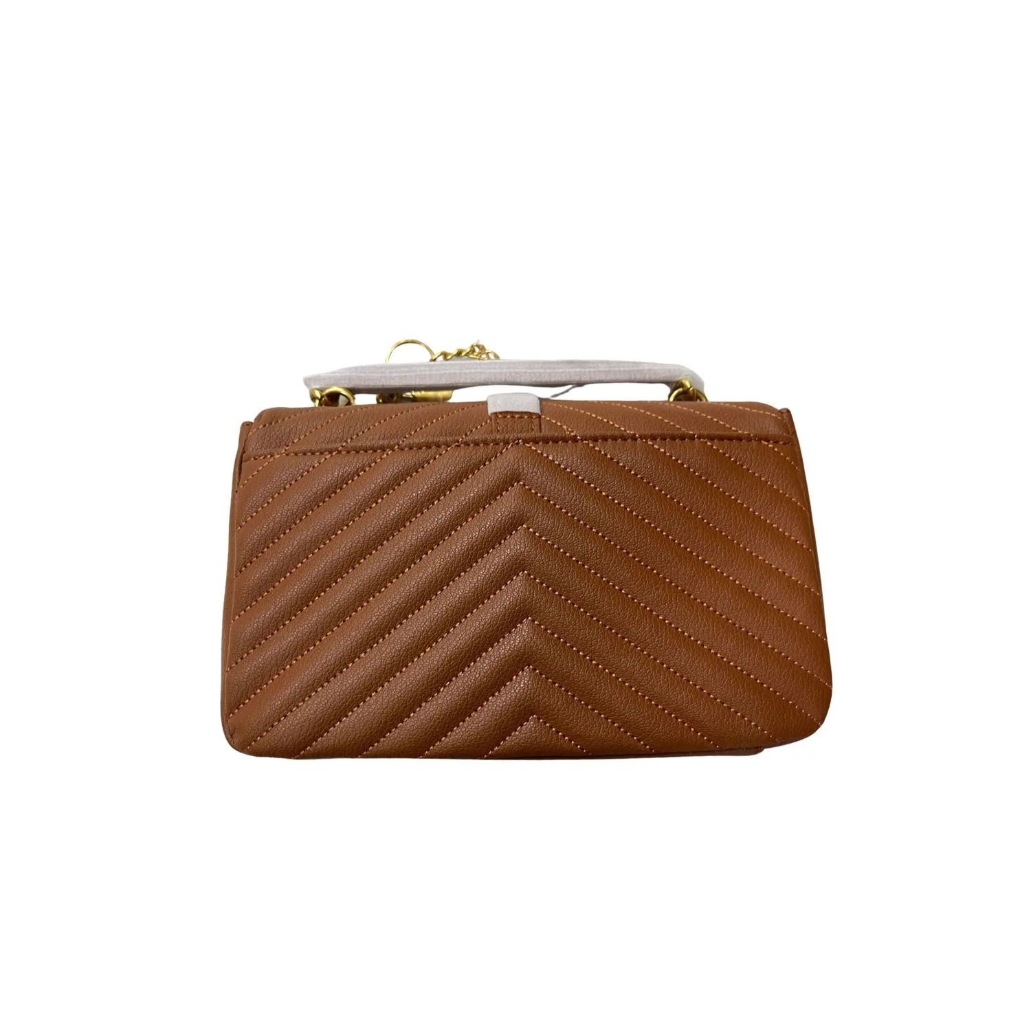 Alternative view of Saint Laurent College Medium Chain Bag Brown /