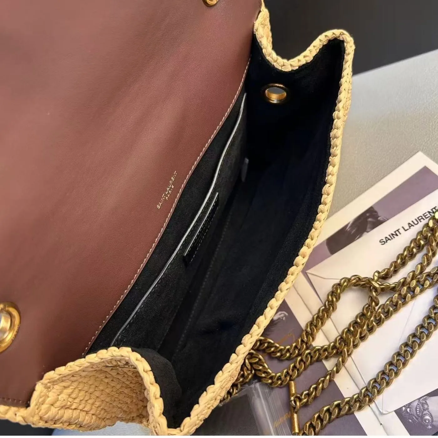 Saint Laurent Niki Medium Chain Bag Yellow - Image 4