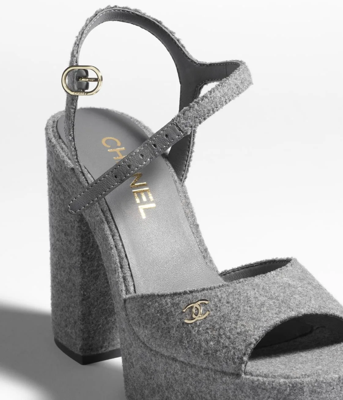 Alternative view of Chanel Sandals Gray
