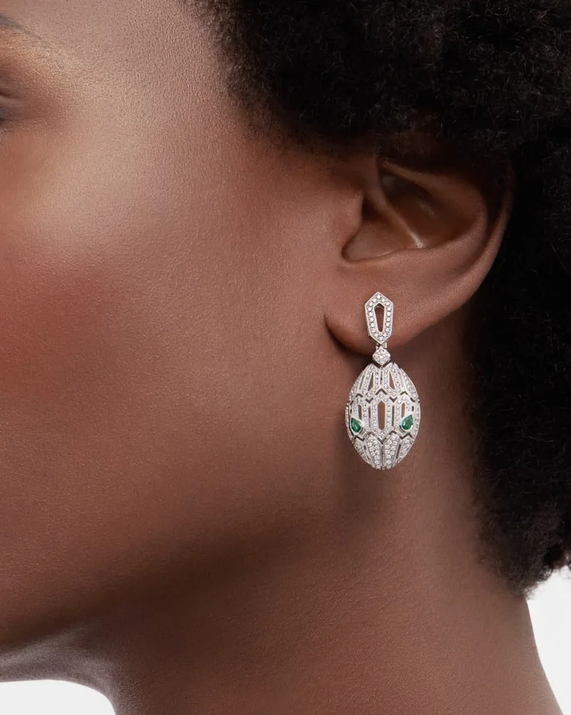 Bvlgari Serpenti Seduttori Earrings White Gold - Image 4