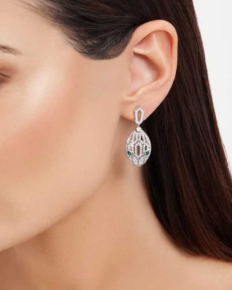 Bvlgari Serpenti Seduttori Earrings White Gold - Image 5