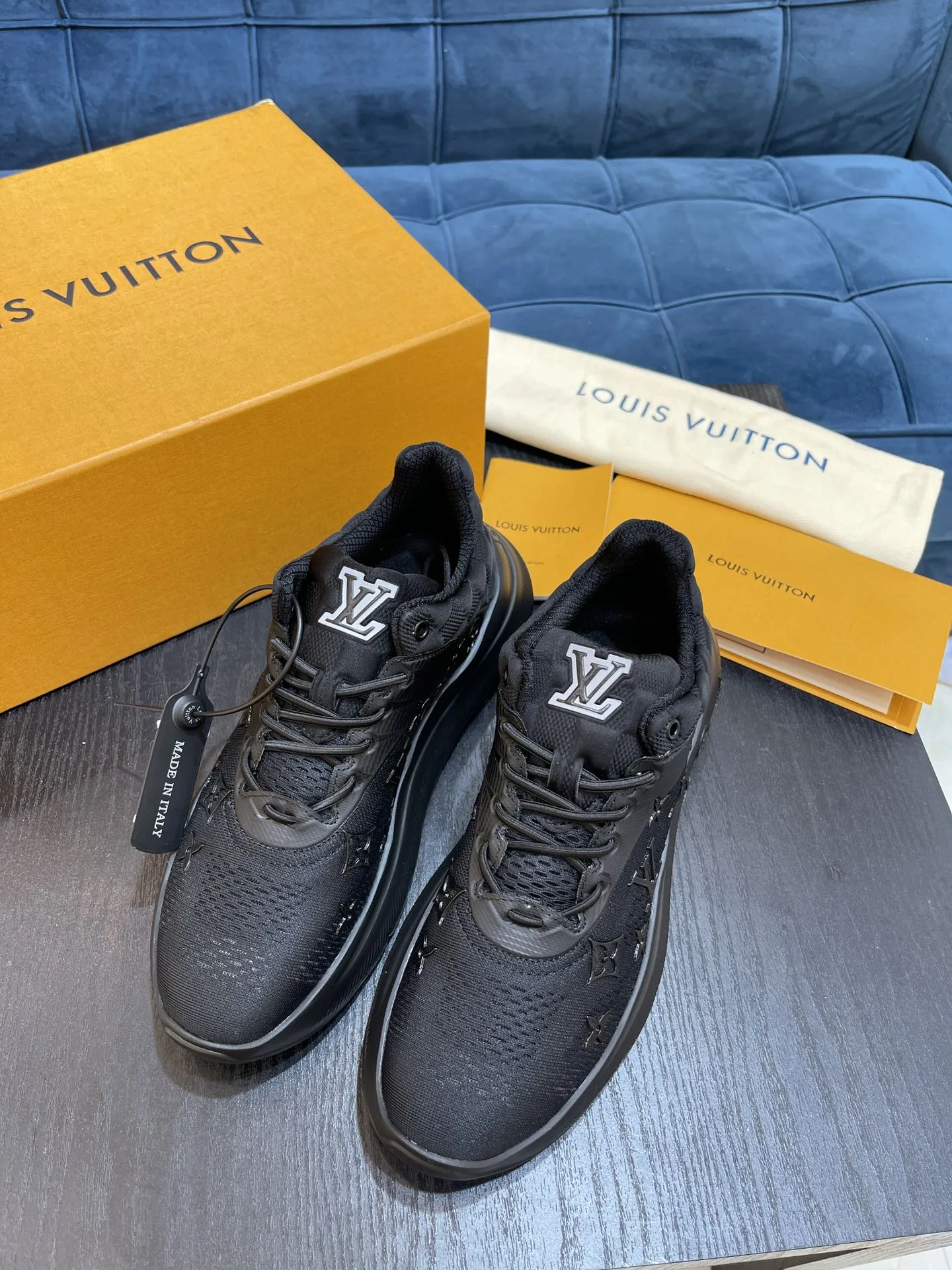 Louis Vuitton Show Up Sneaker Black 1A9JRO - Image 3