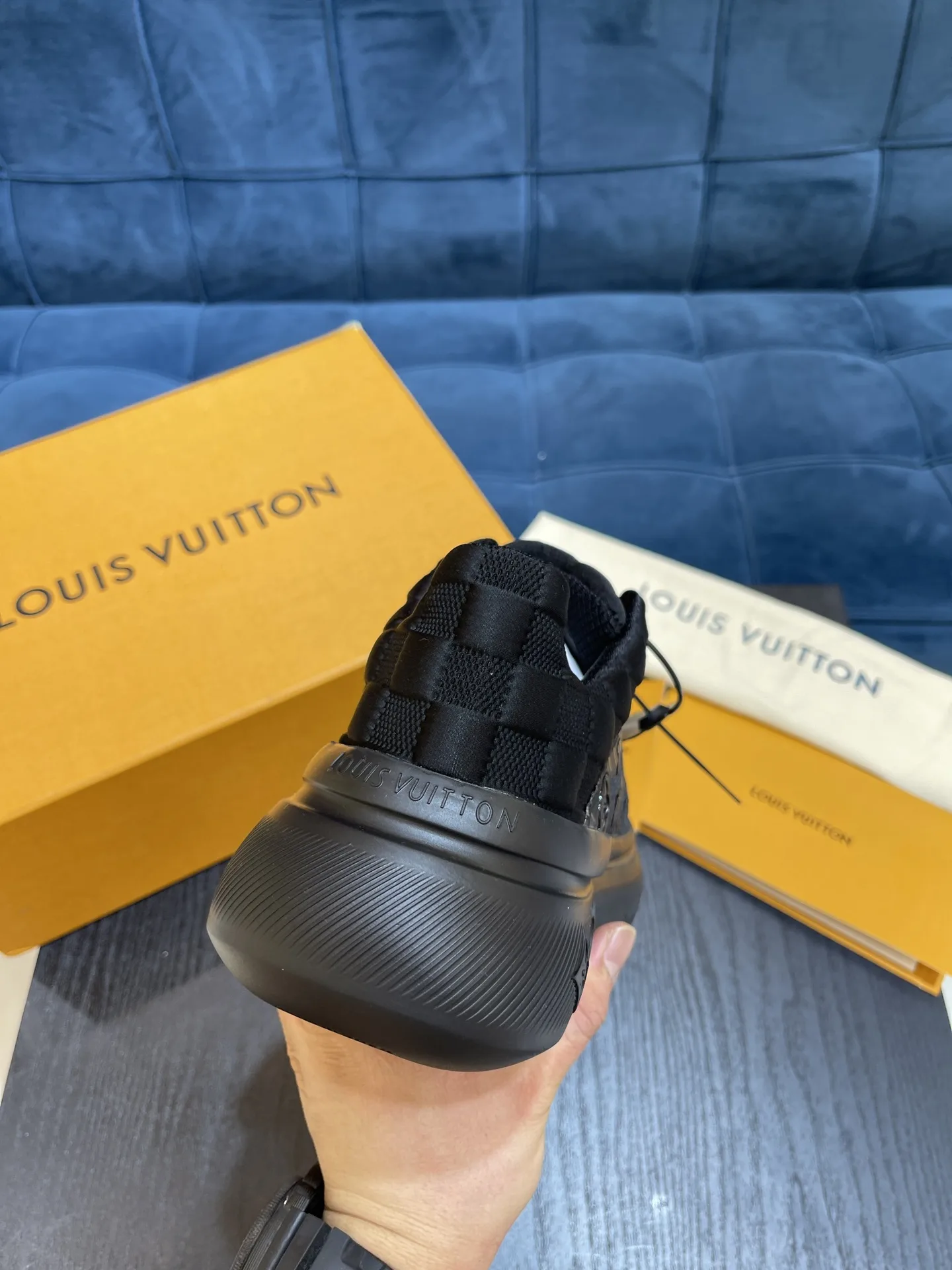 Louis Vuitton Show Up Sneaker Black 1A9JRO - Image 4