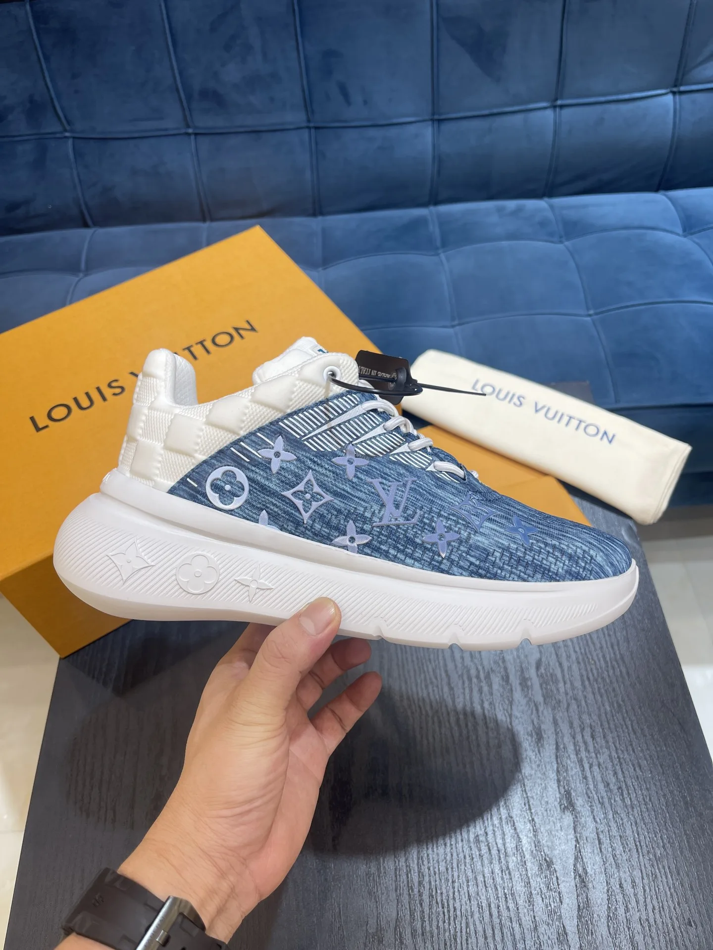 Louis Vuitton Show Up Sneaker Blue 1AA48E - Image 6