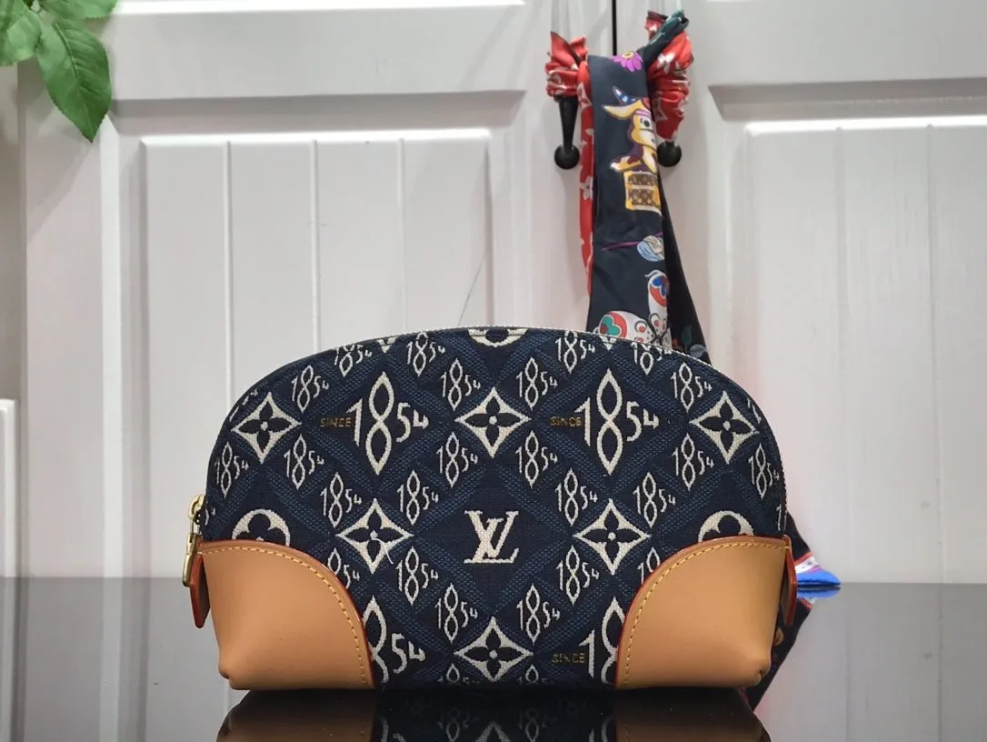 Alternative view of Louis Vuitton Since 1854 Pochette Cosmetique PM Bag Blue /