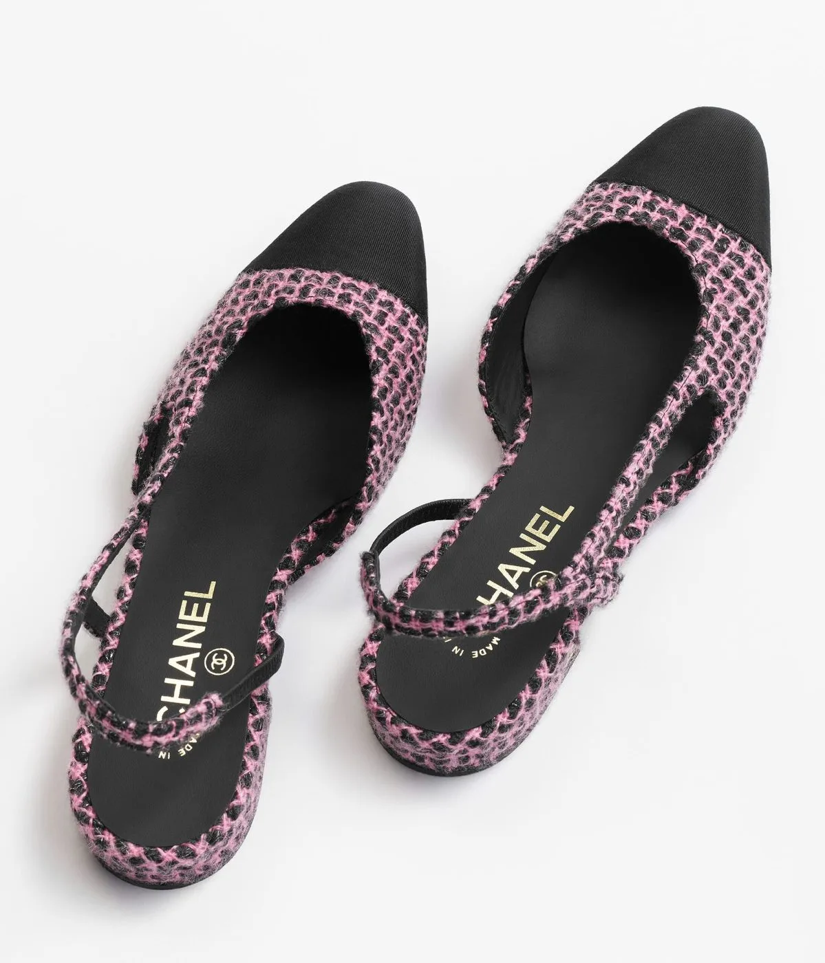 Alternative view of Chanel Slingbacks Pink And Black