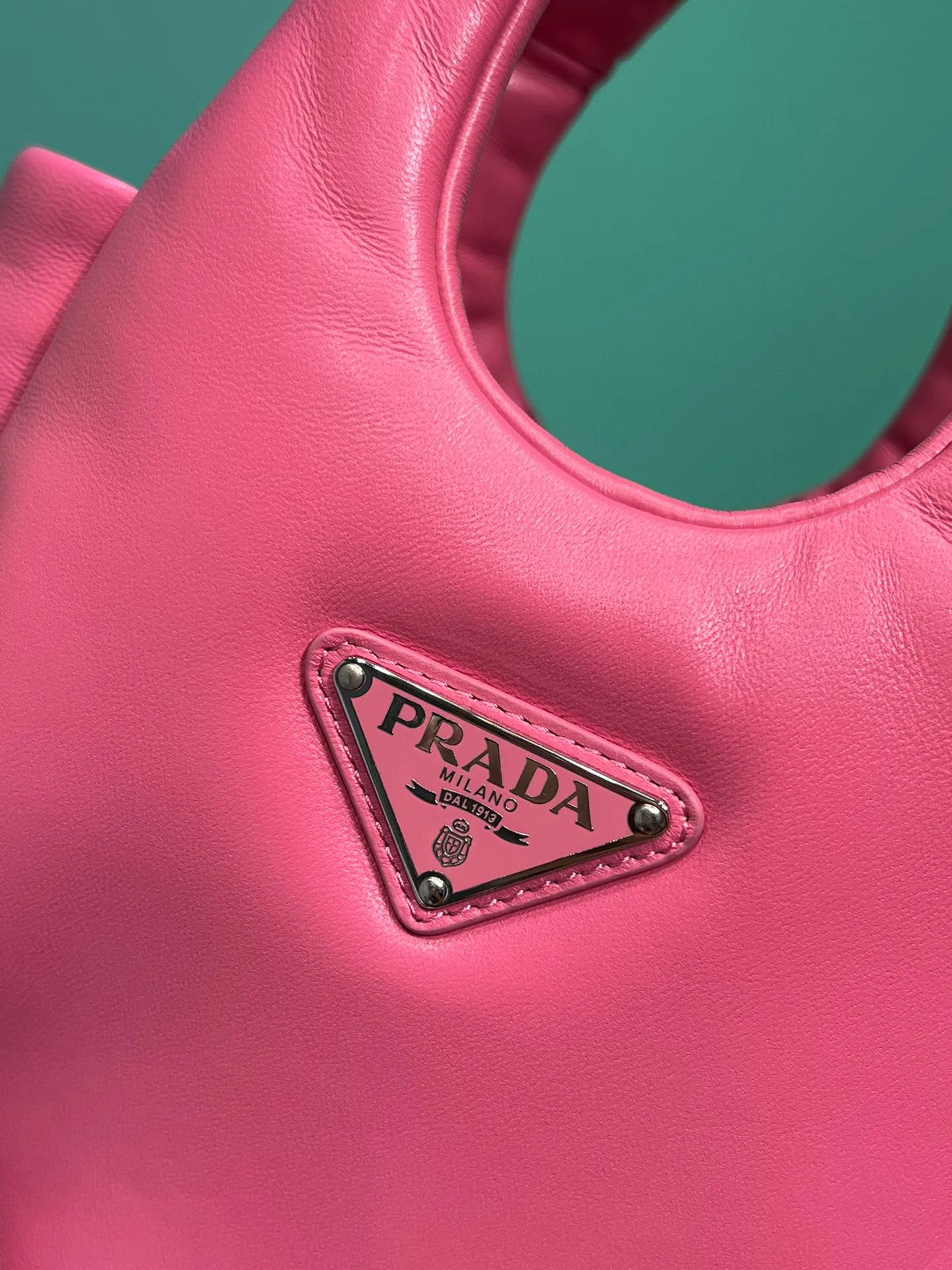 Prada Small Padded Prada Soft Nappa Bag In Pink / - Image 5