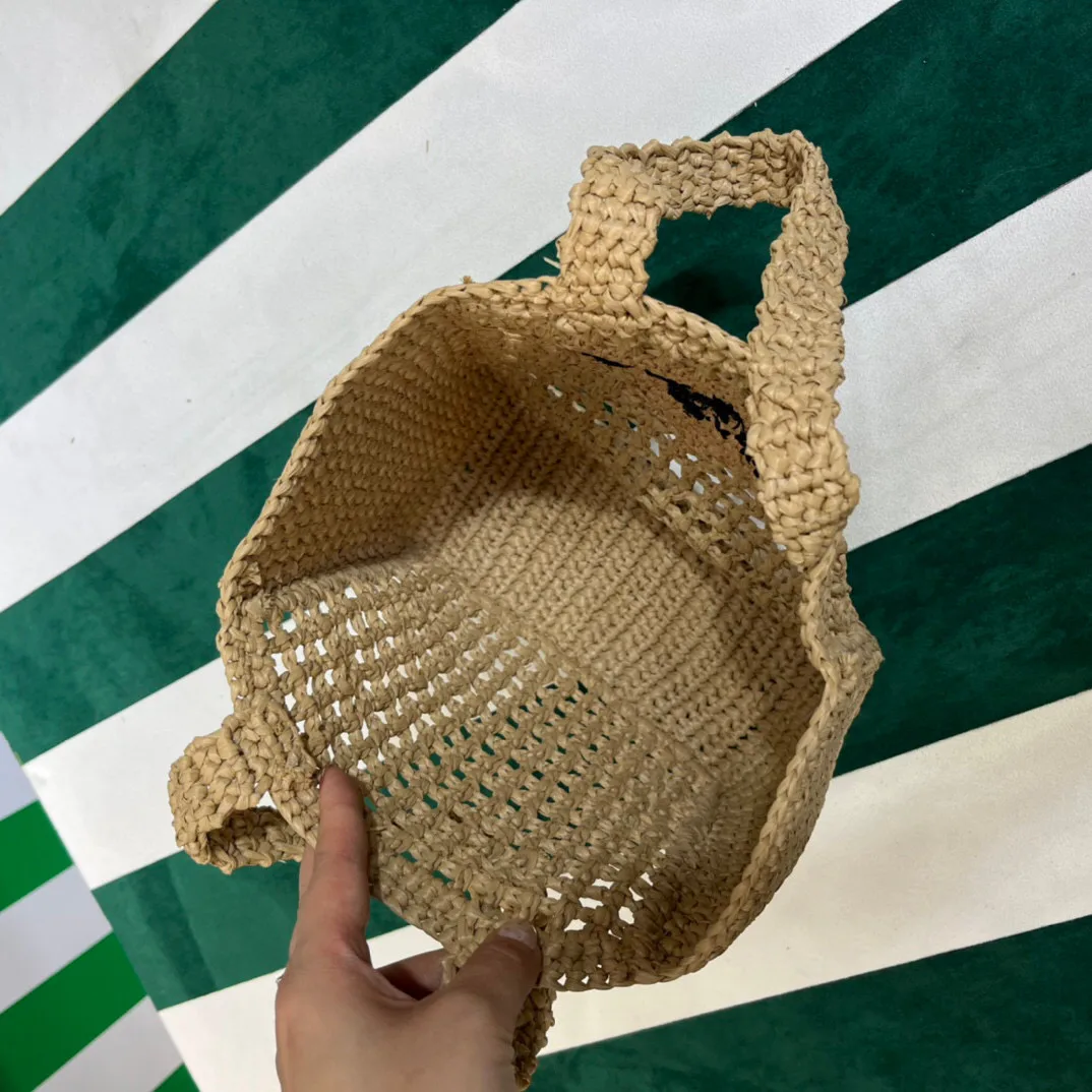Prada Small Raffia Tote Beige / 1BG444_2A2T_F0018_V_OOO - Image 6