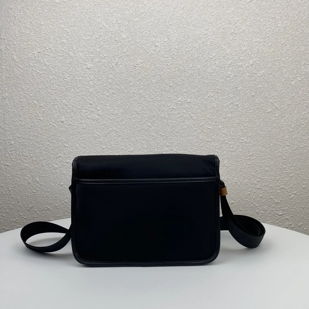 Small Saffiano Shoulder Bag Grey and Black / - Image 3