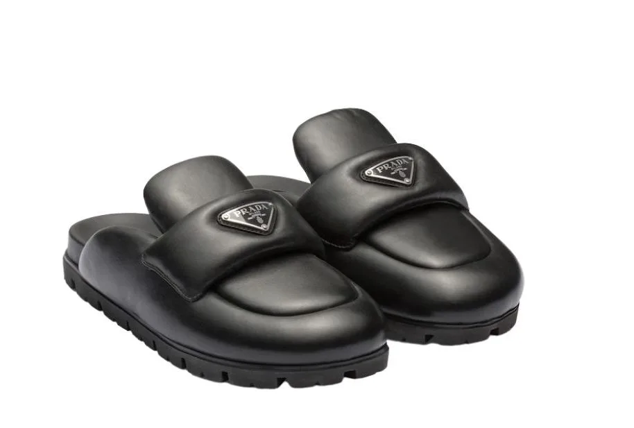 Prada Soft Padded Nappa Sandals Black / 1XX654_2DL8_F0002_F_065