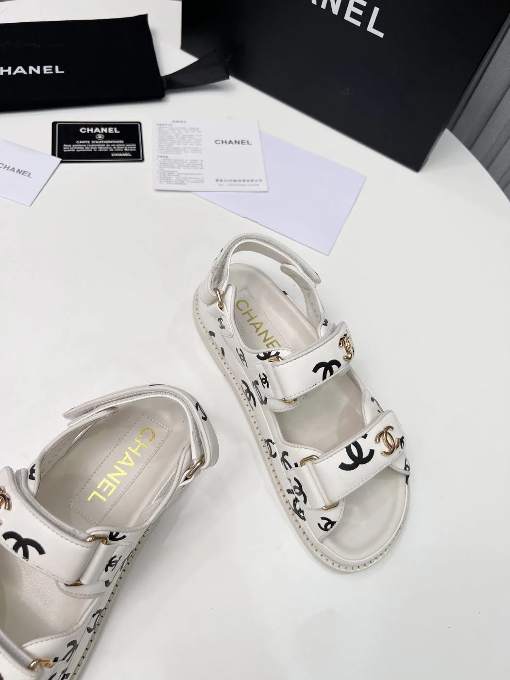 Chanel Women’s Sandals White - Image 4
