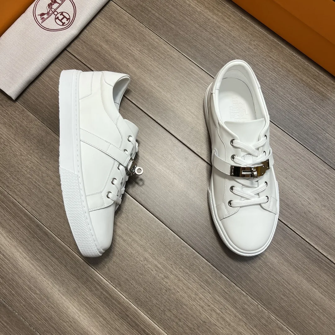 Hermes Casual Sneakers White - Image 8