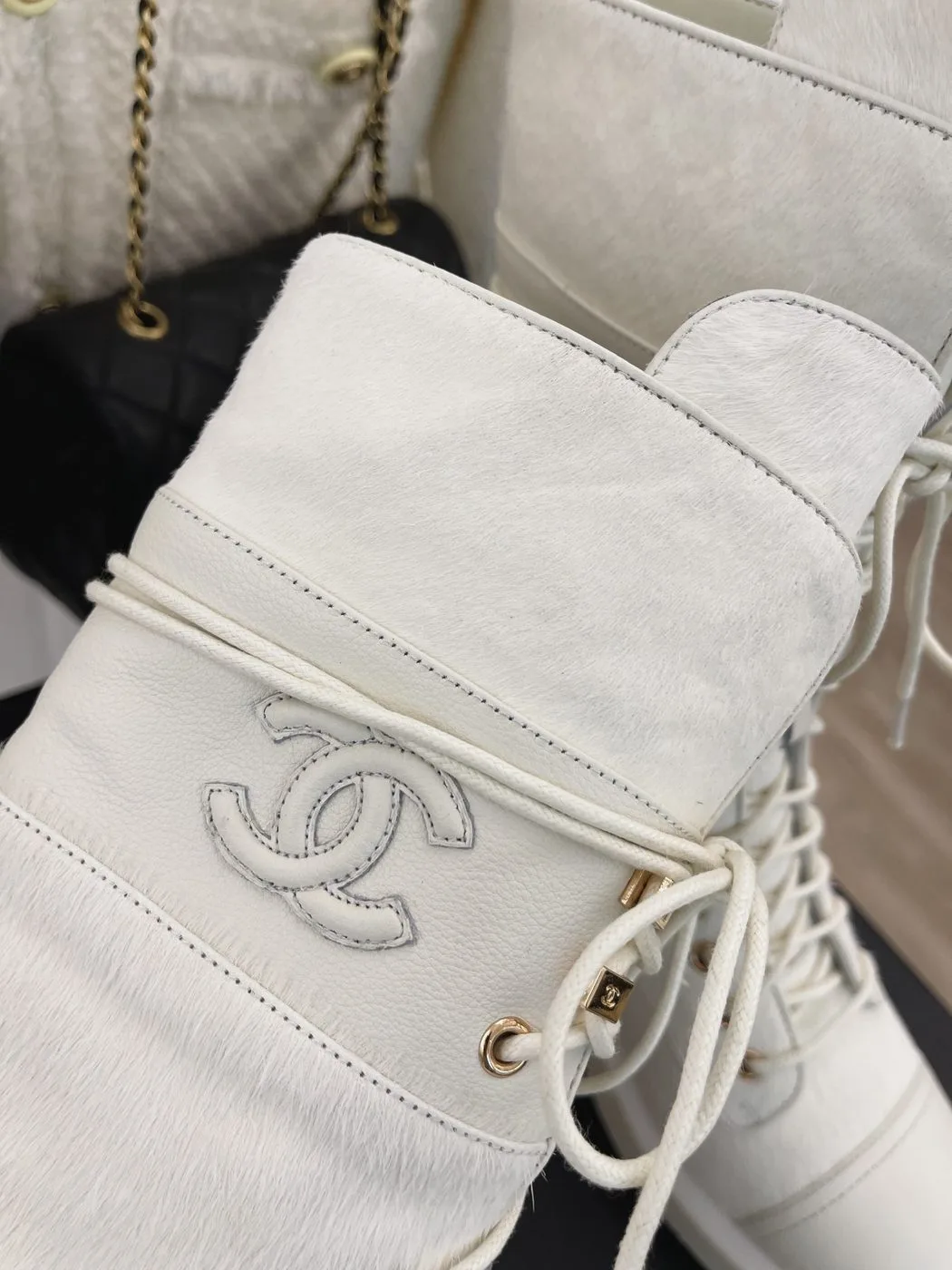 Chanel Women’s Lace-Ups White - Image 4