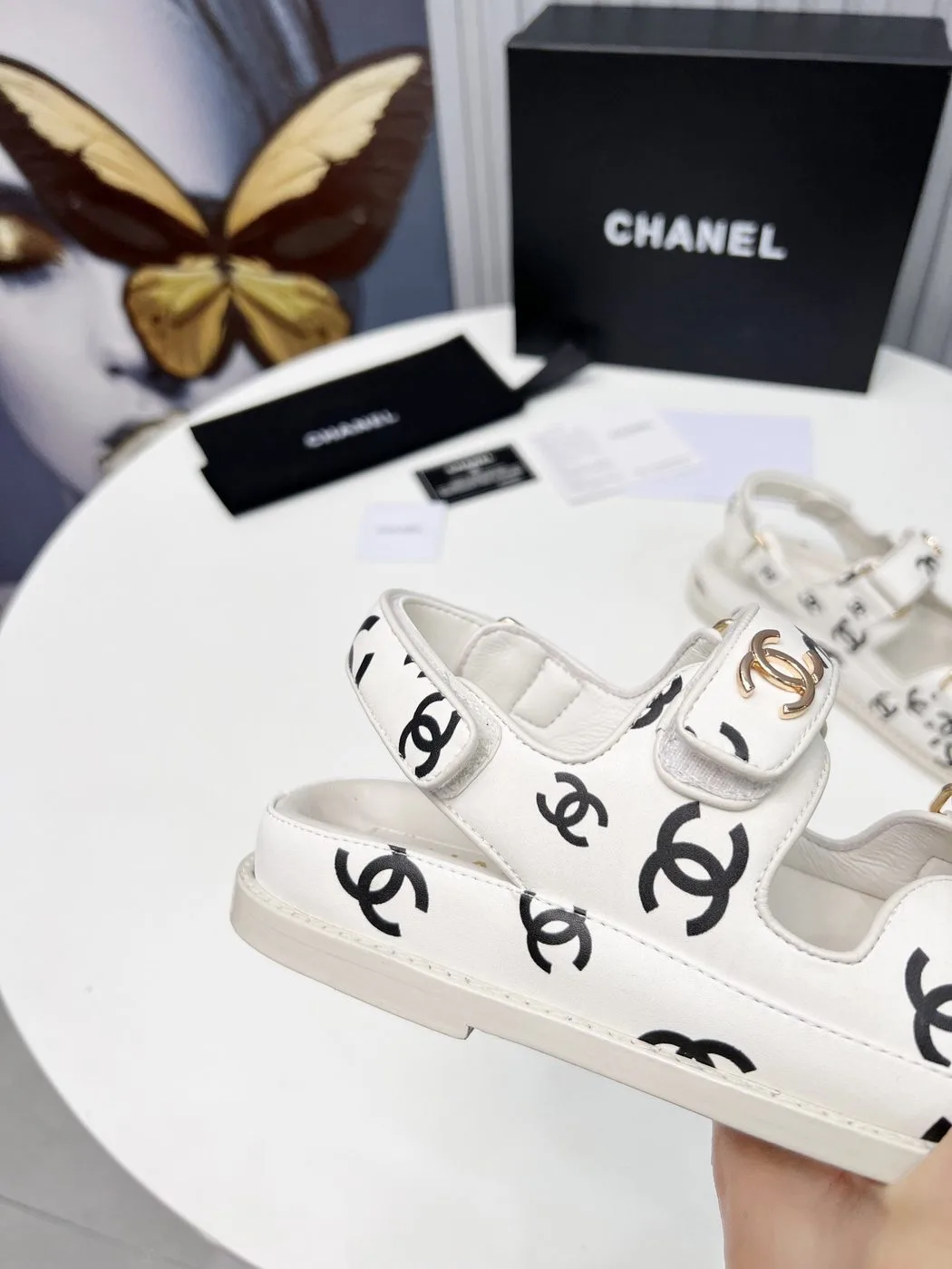 Chanel Women’s Sandals White - Image 3