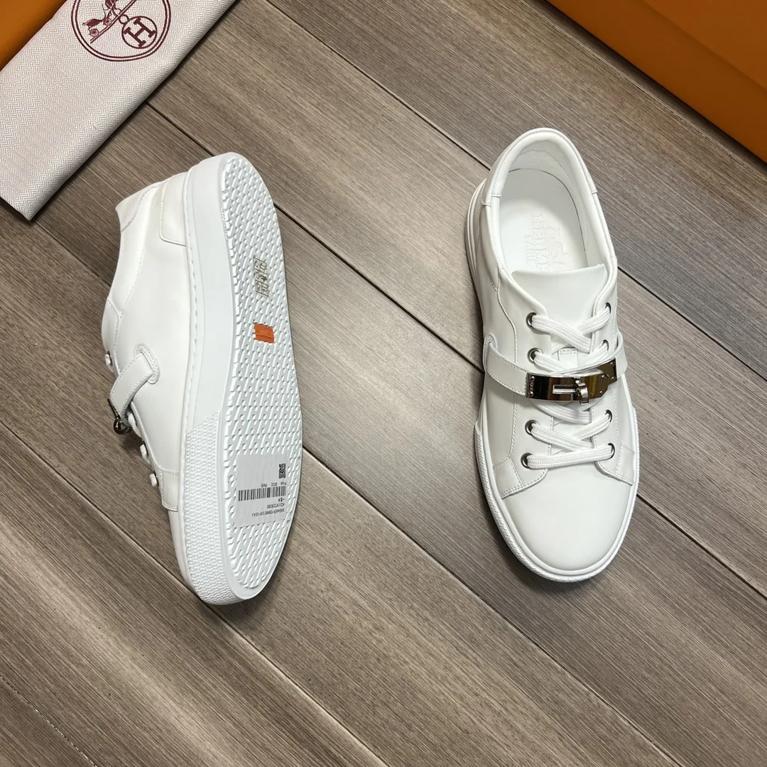 Hermes Casual Sneakers White - Image 6