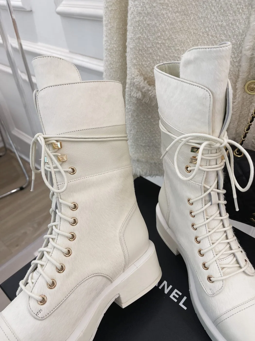 Alternative view of Chanel Women’s Lace-Ups White